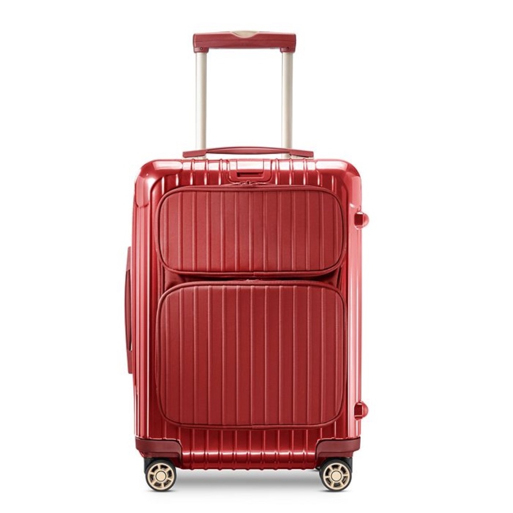 RIMOWA Salsa Deluxe Hybrid Red 21" Carry-On Cabin Multiwheel Luggage Suitcase